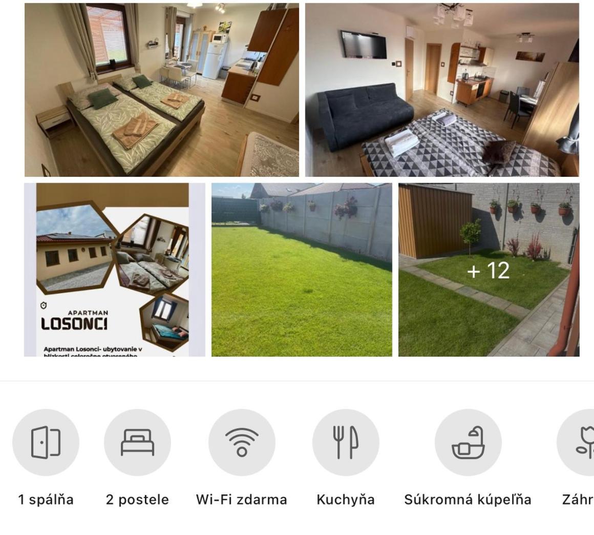 Apartmán LOSONCI pre 2 osoby Nesvady Esterno foto